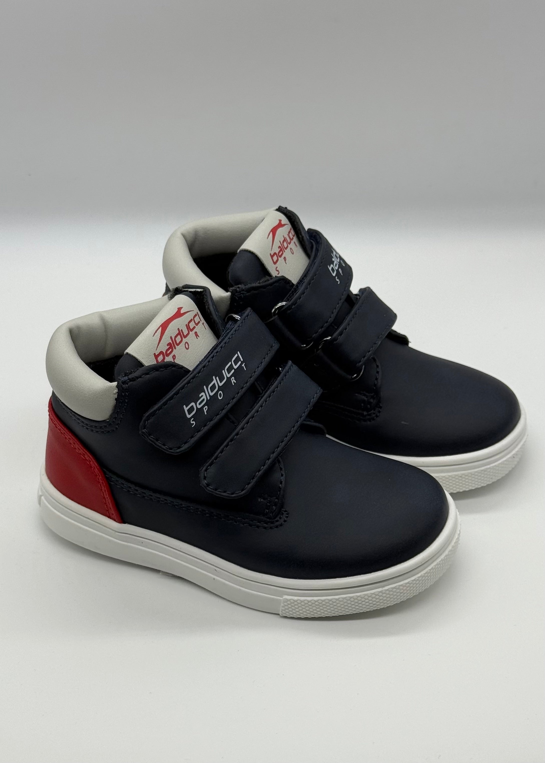 BALDUCCI SPORT - Sneakers alta blu con strappo bambino