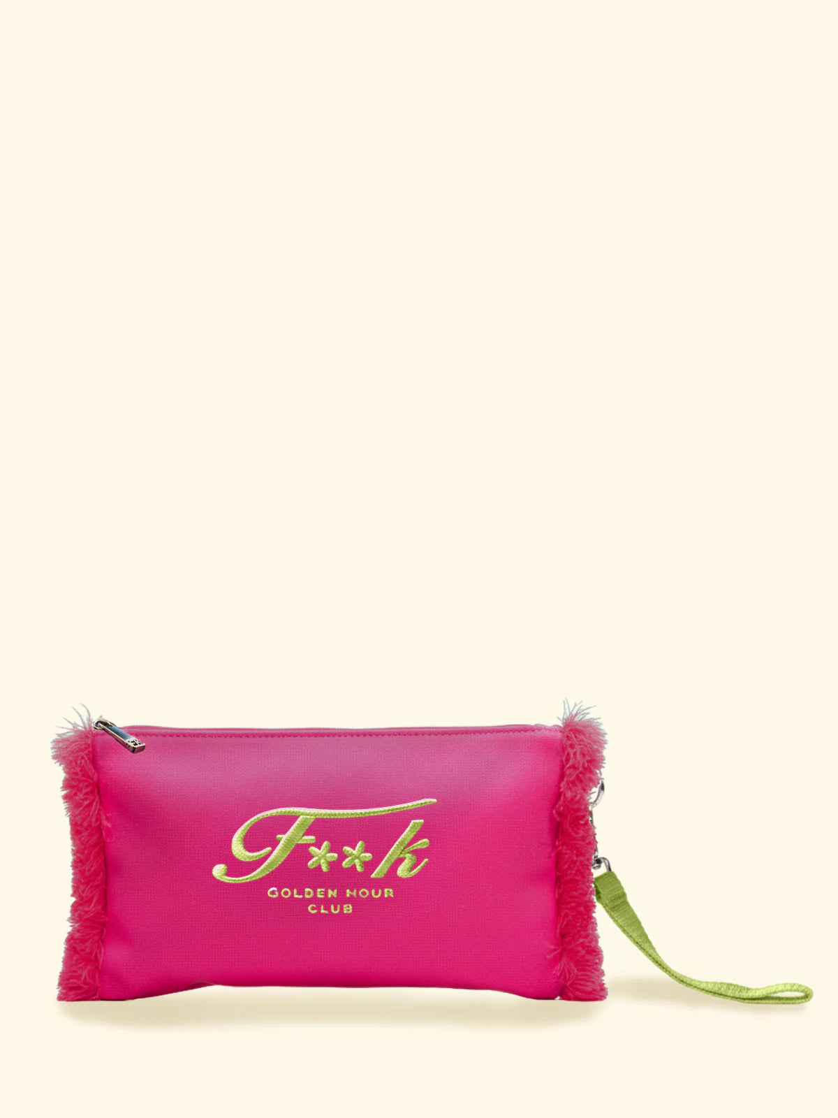 F**K - Mini pochette bicolor con frange donna