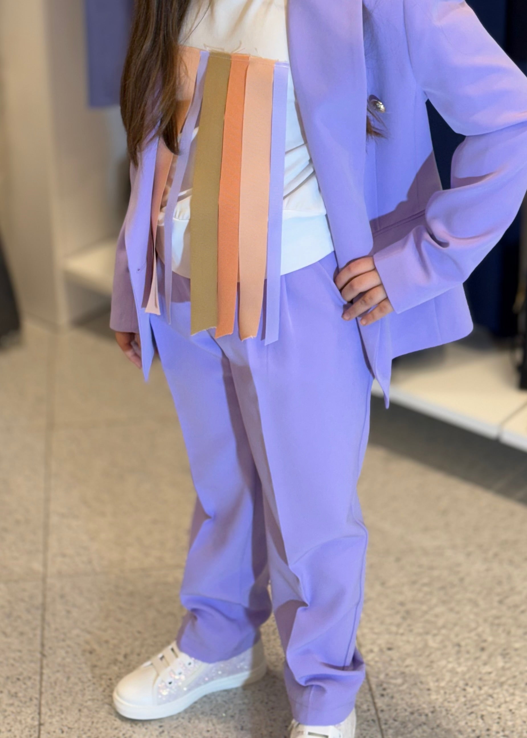 JANICE - Pantalone lilla bambina