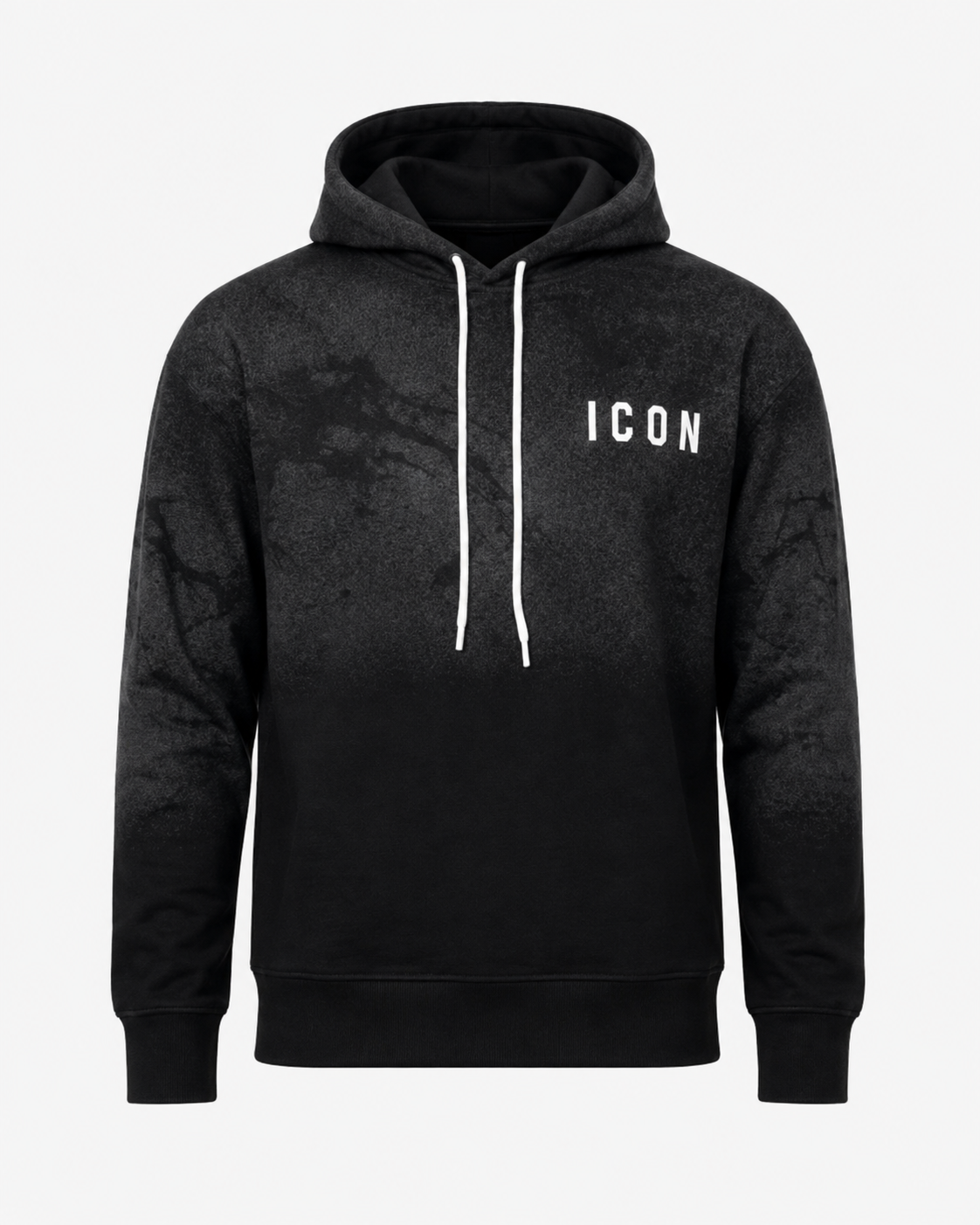 ICON - Felpa con cappuccio effetto spray