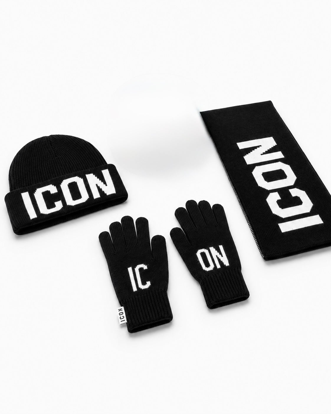 ICON - Sciarpa guanti e cappello