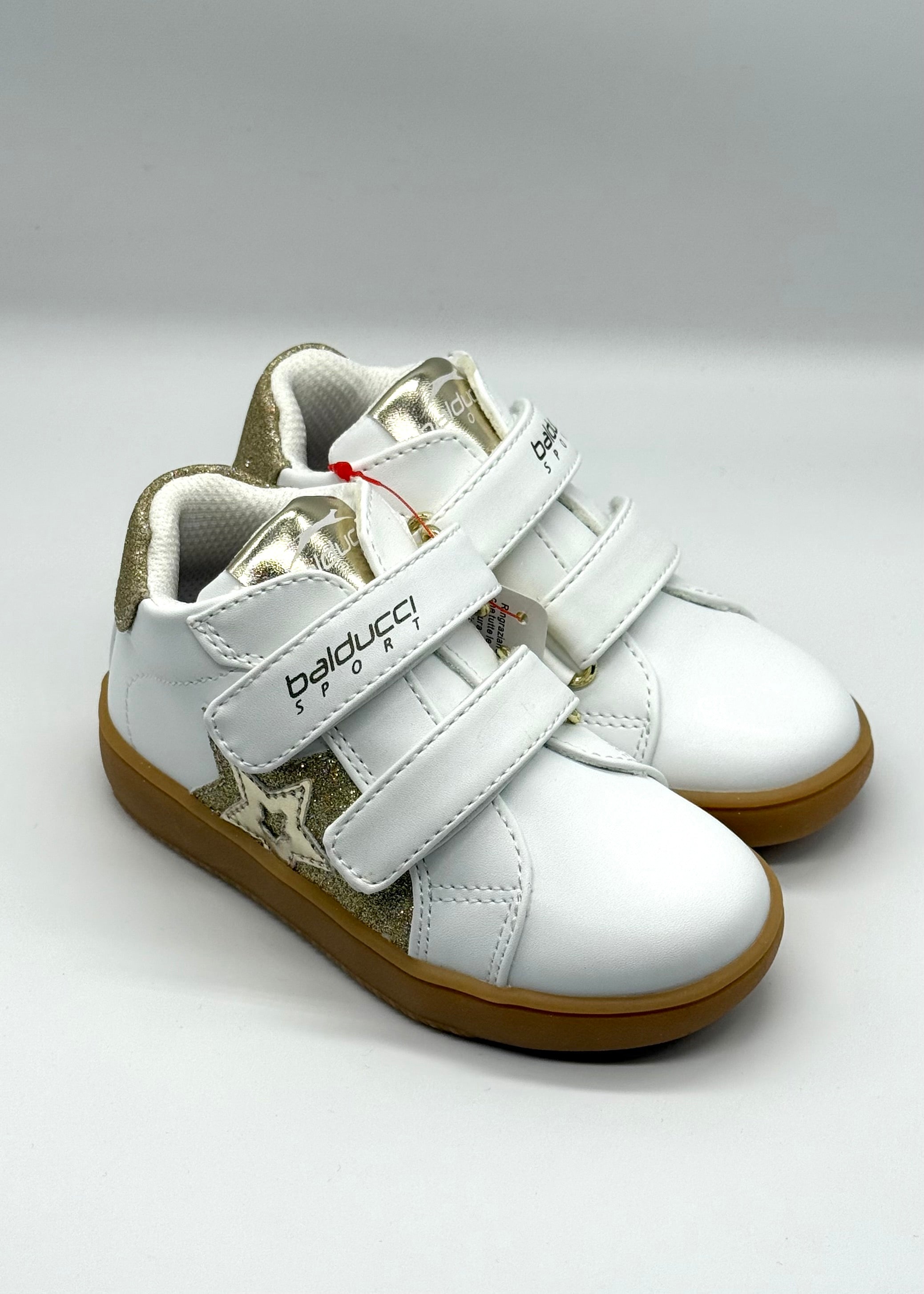 BALDUCCI SPORT - Sneakers con stella oro glitter bambina