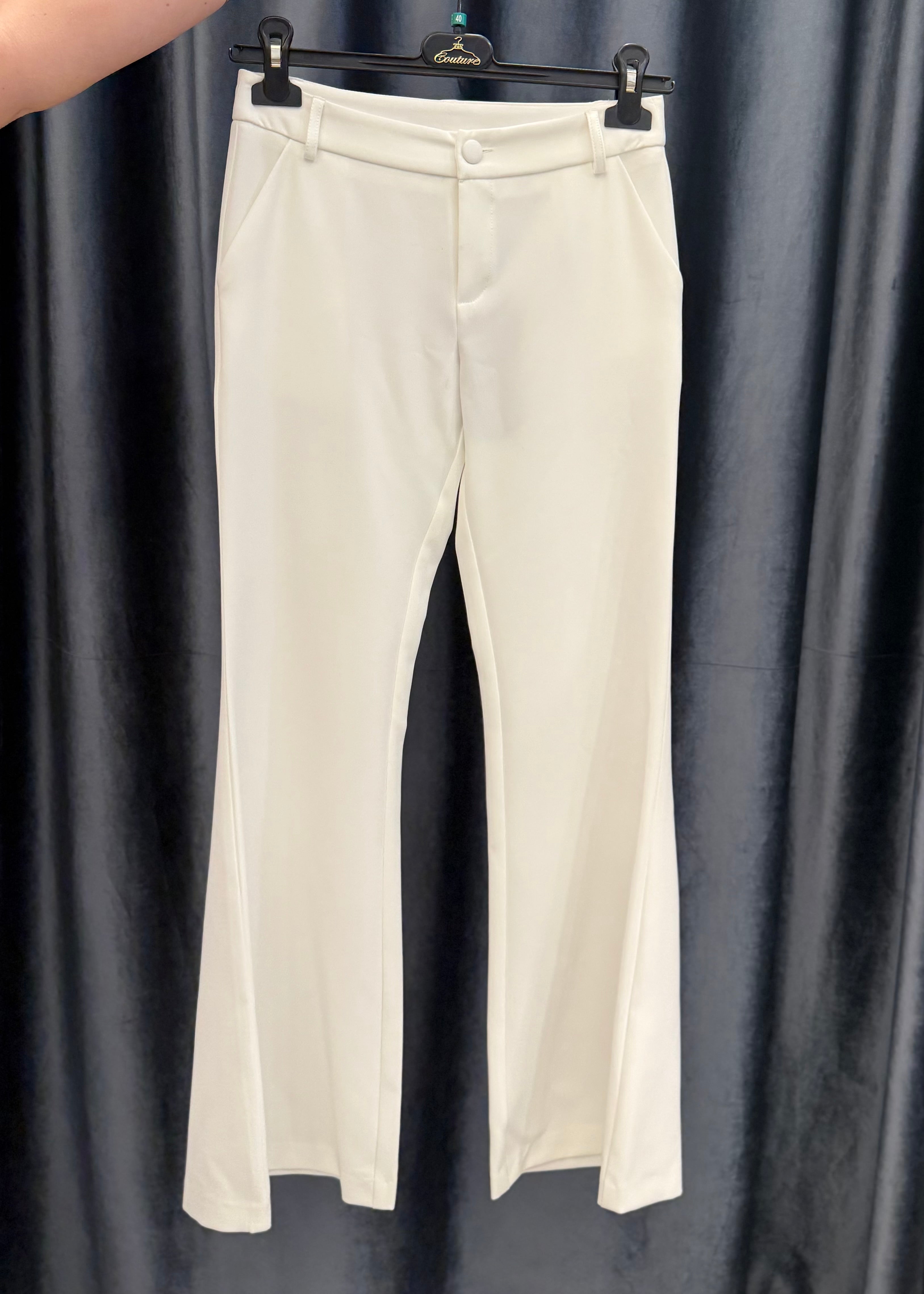 FUN FUN - Pantalone a zampa bianco bambina