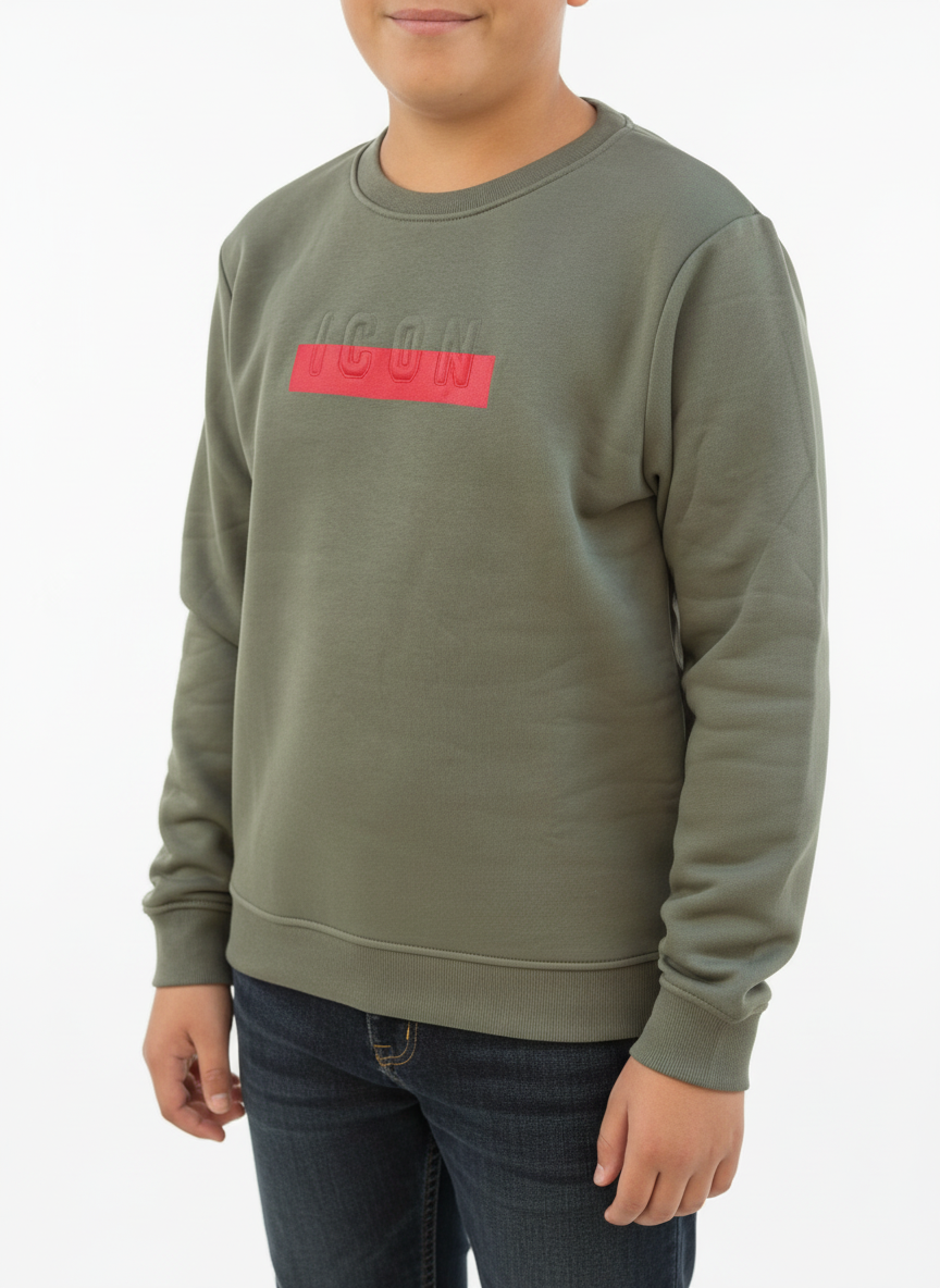 ICON - Felpa girocollo bambino