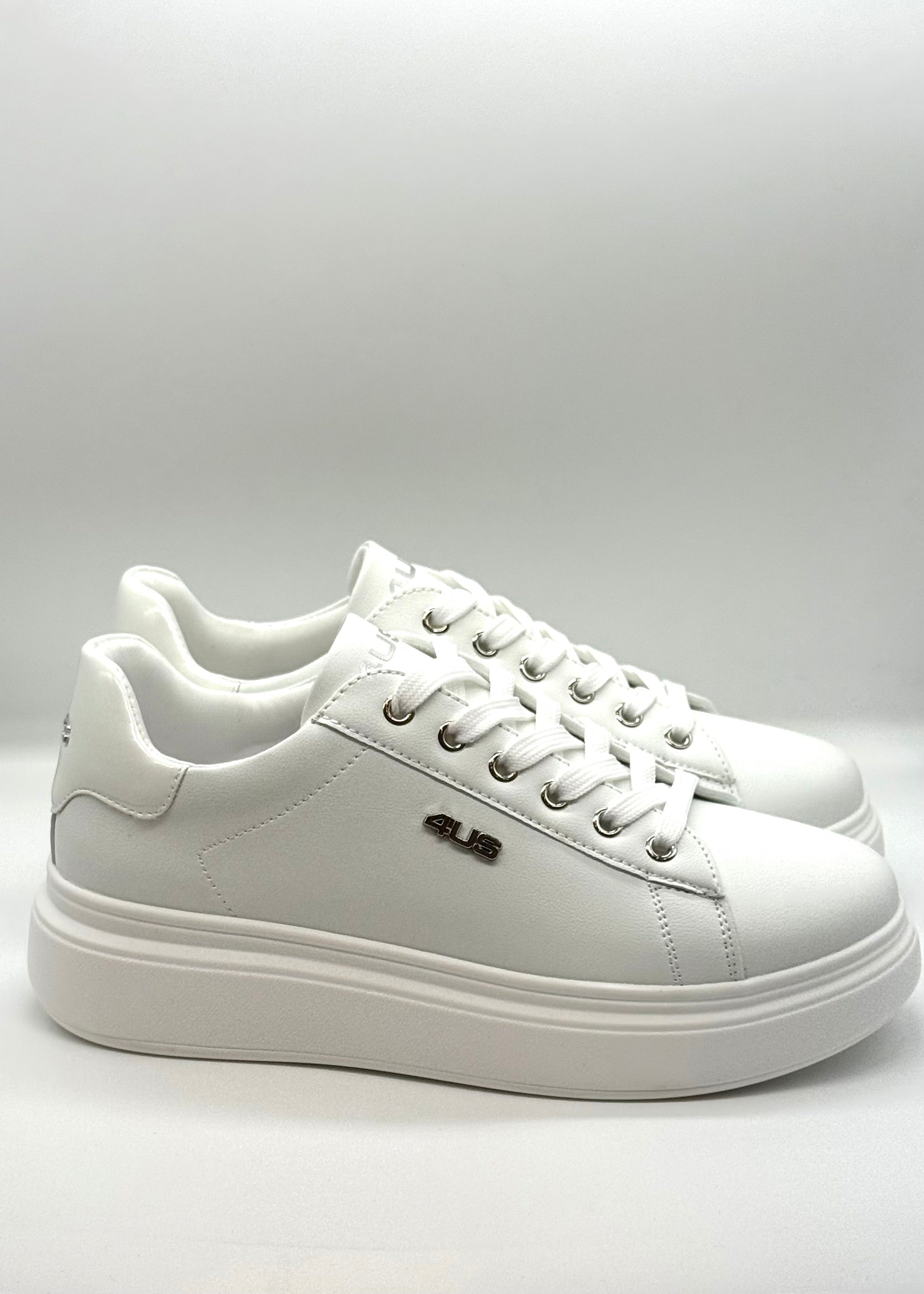 PACIOTTI 4US - Sneakers con logo argento donna