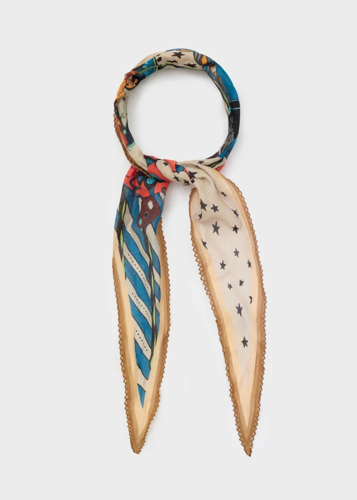 NALI - Foulard pois seta cotone