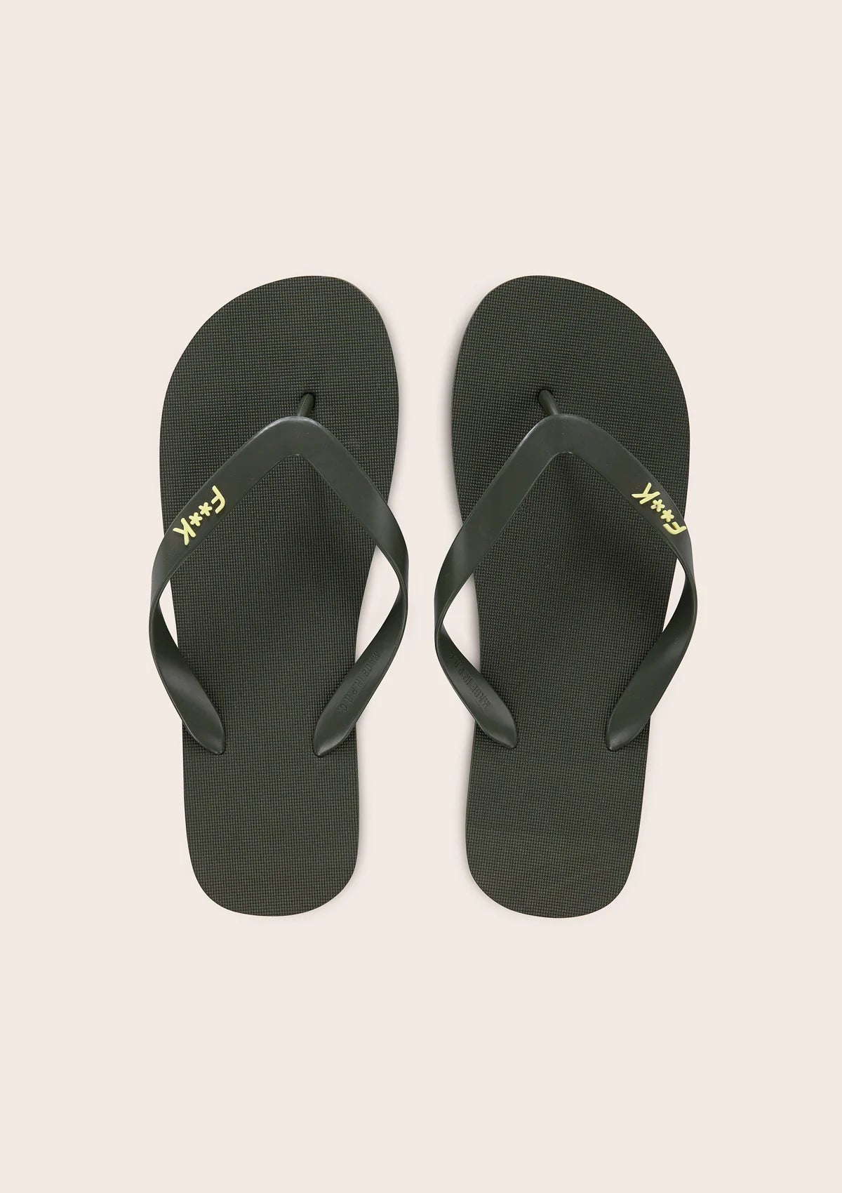 F**K - Infradito verde militare uomo