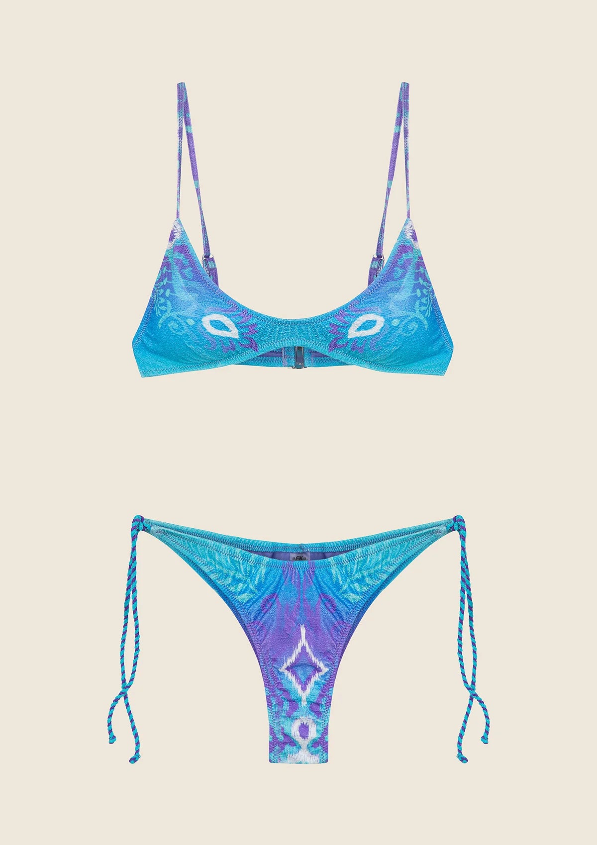 F**K - Bikini top con slip brasiliano regolabile donna