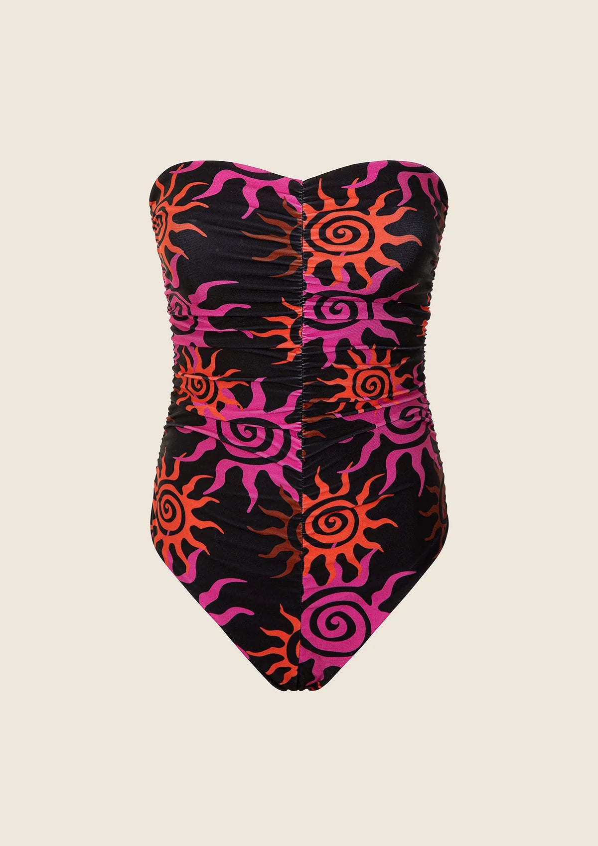 F**K - Monokini a fantasia drappeggiato donna