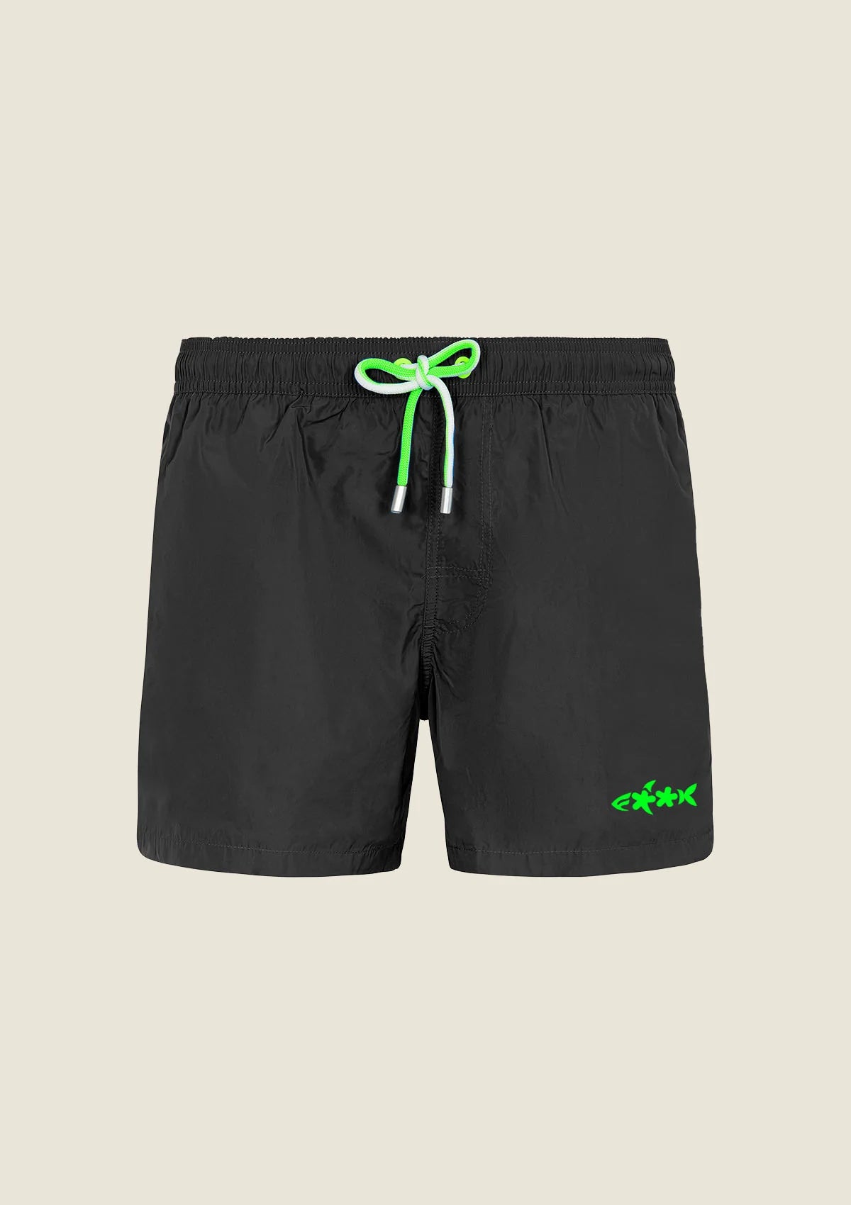 F**K - Costume nero con coulisse verde uomo