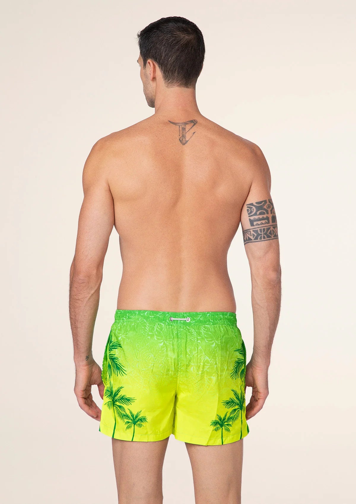 F**K - Costume verde lime con palme uomo