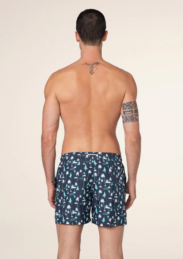 F**K - Costume blu a fantasia uomo