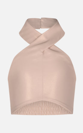 FUN FUN - Top cipria laminato bambina