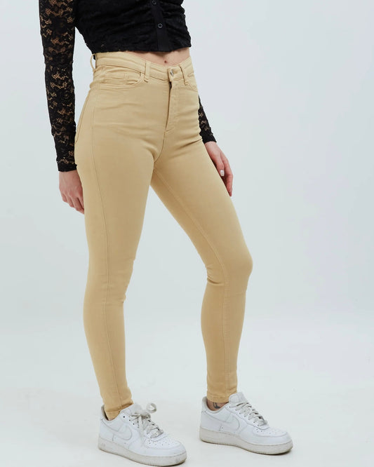 XT STUDIO - Jeans skinny beige donna