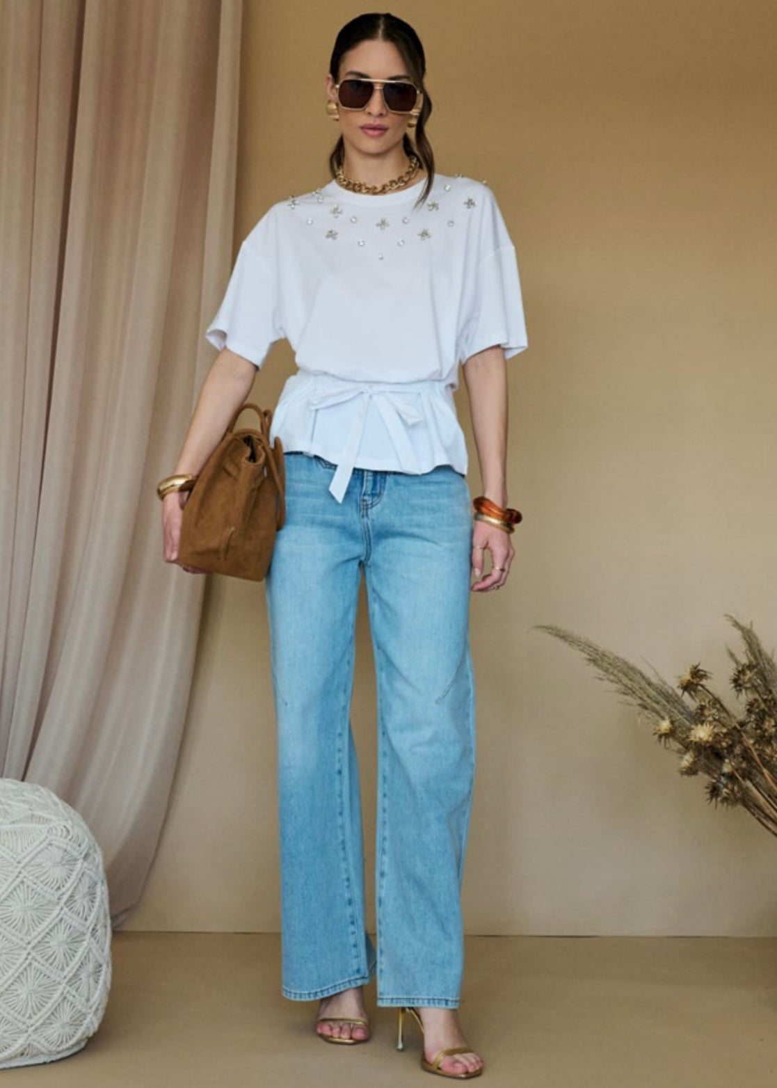 INFLUENCER - Jeans palazzo donna