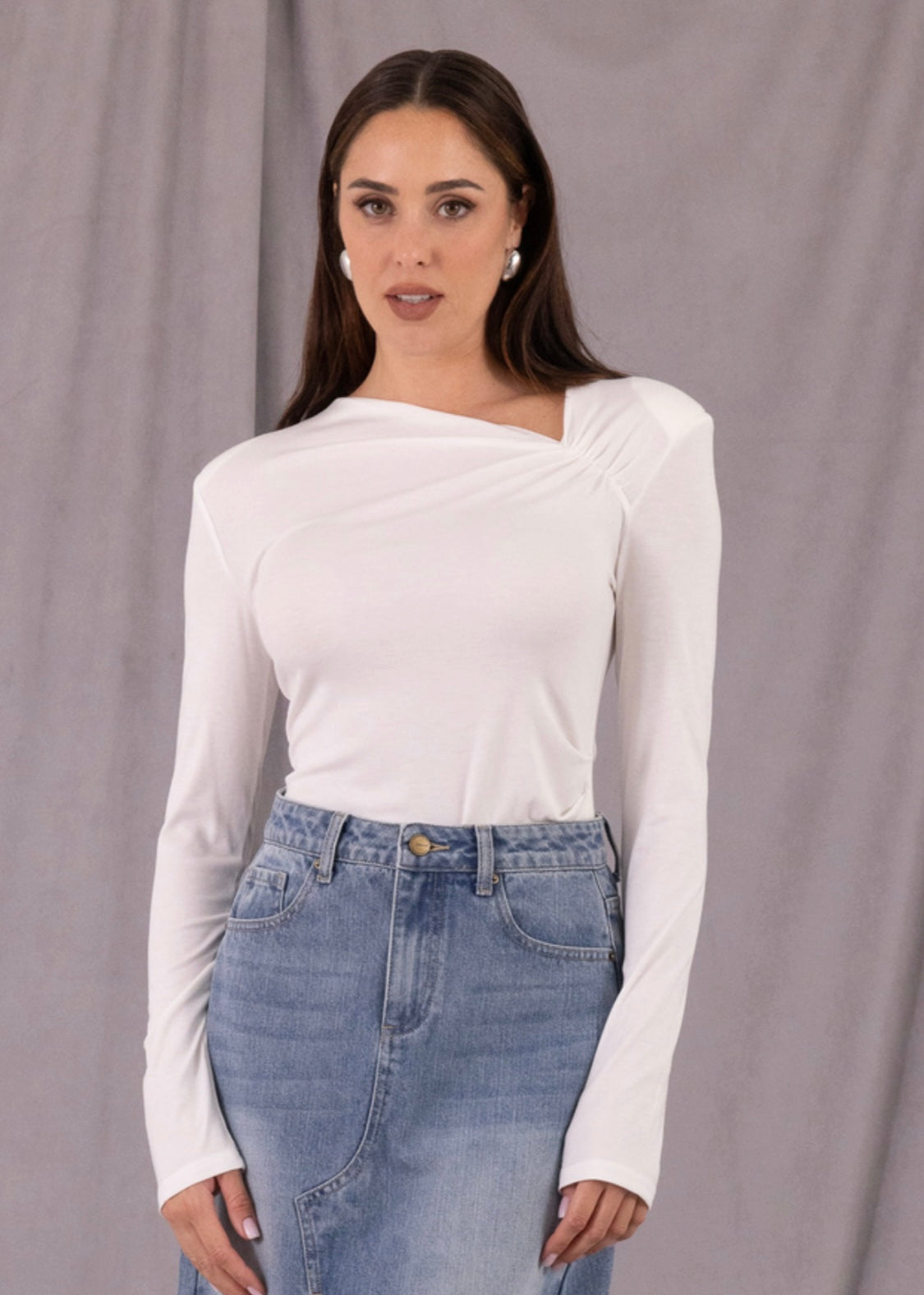 AN-AIM - Maglia asimettrica donna