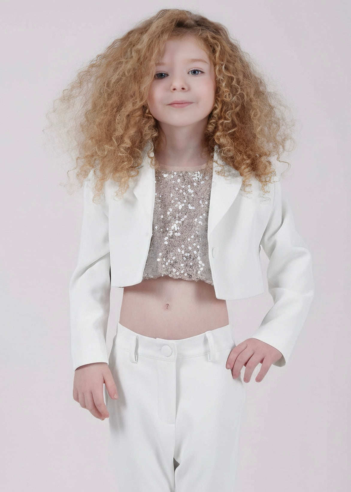 JANICE - Giacca crop bambina