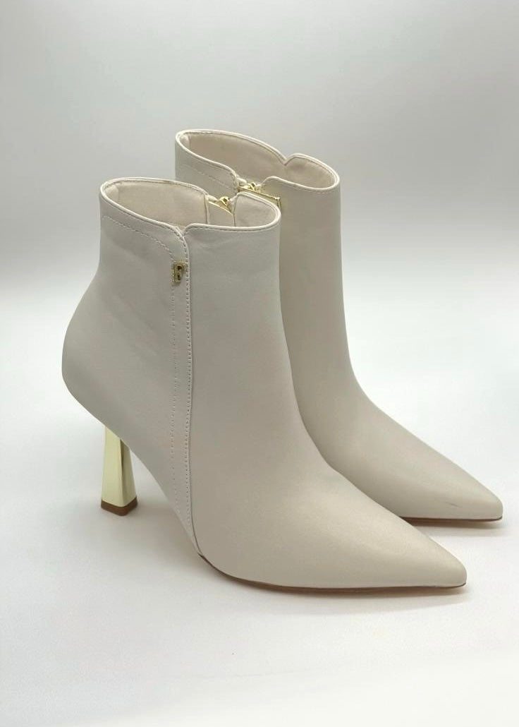 FERRE - Stivaletto con tacco oro placcato donna