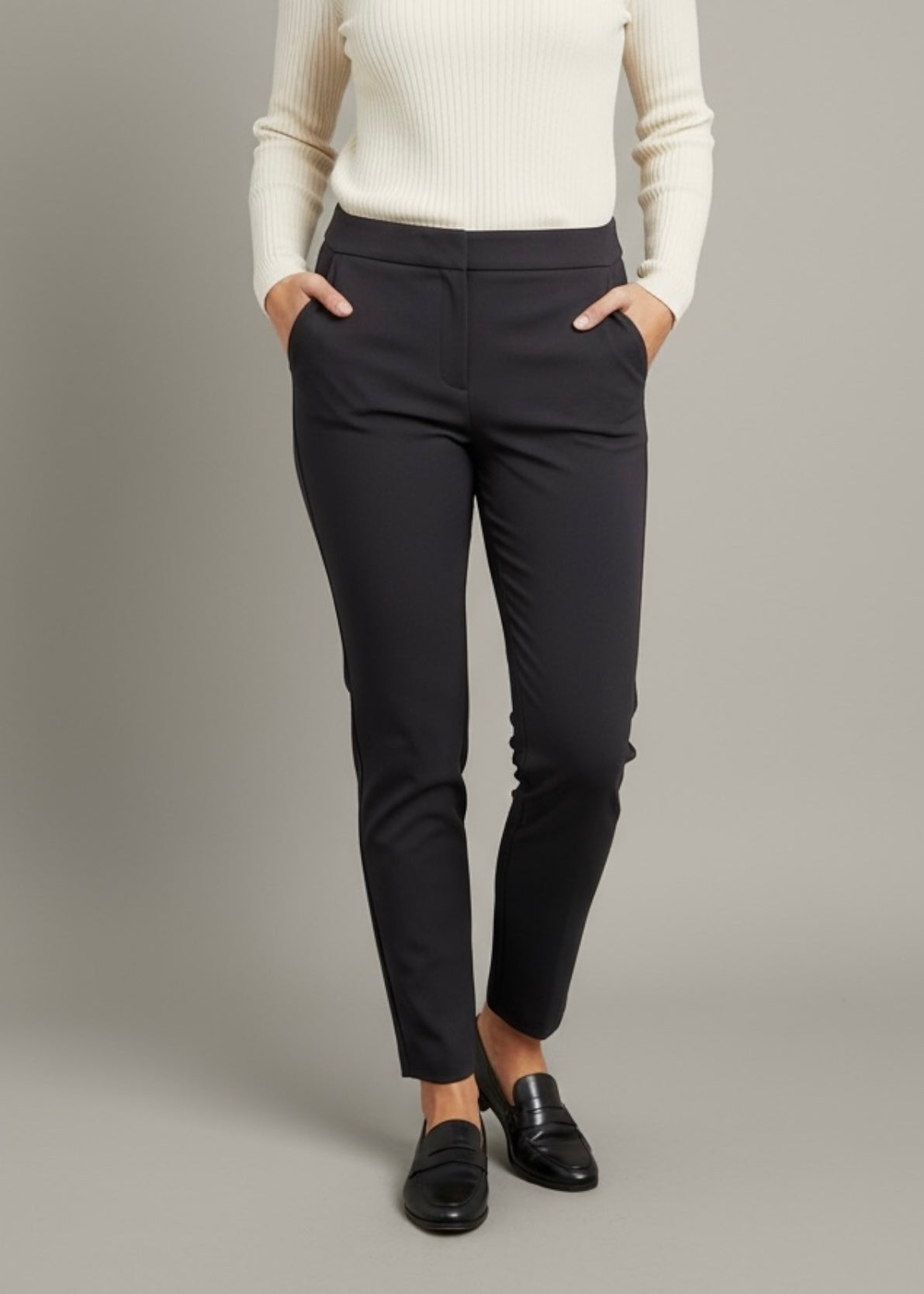 TEE TIME - Pantalone a sigaretta con elastico in vita donna