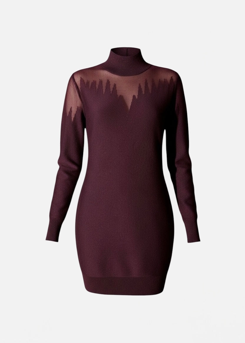 TRASH AND LUXURY - Vestito dolcevita in lana lurex donna