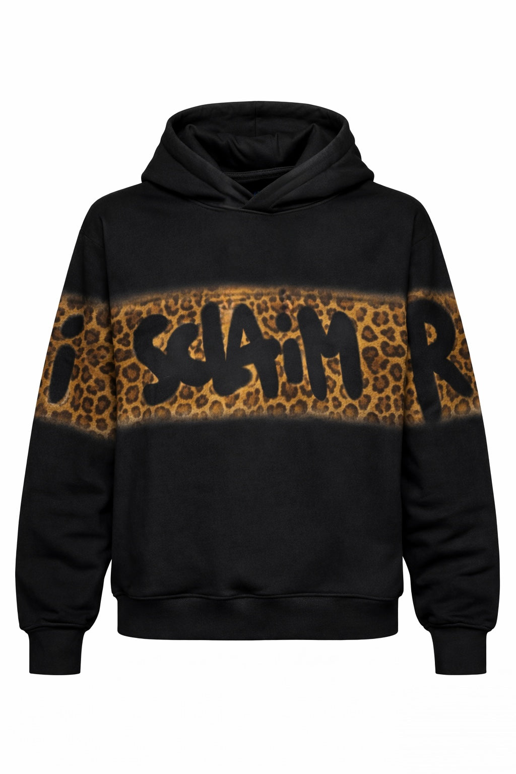 DISCLAIMER - Felpa con cappuccio con logo animalier donna