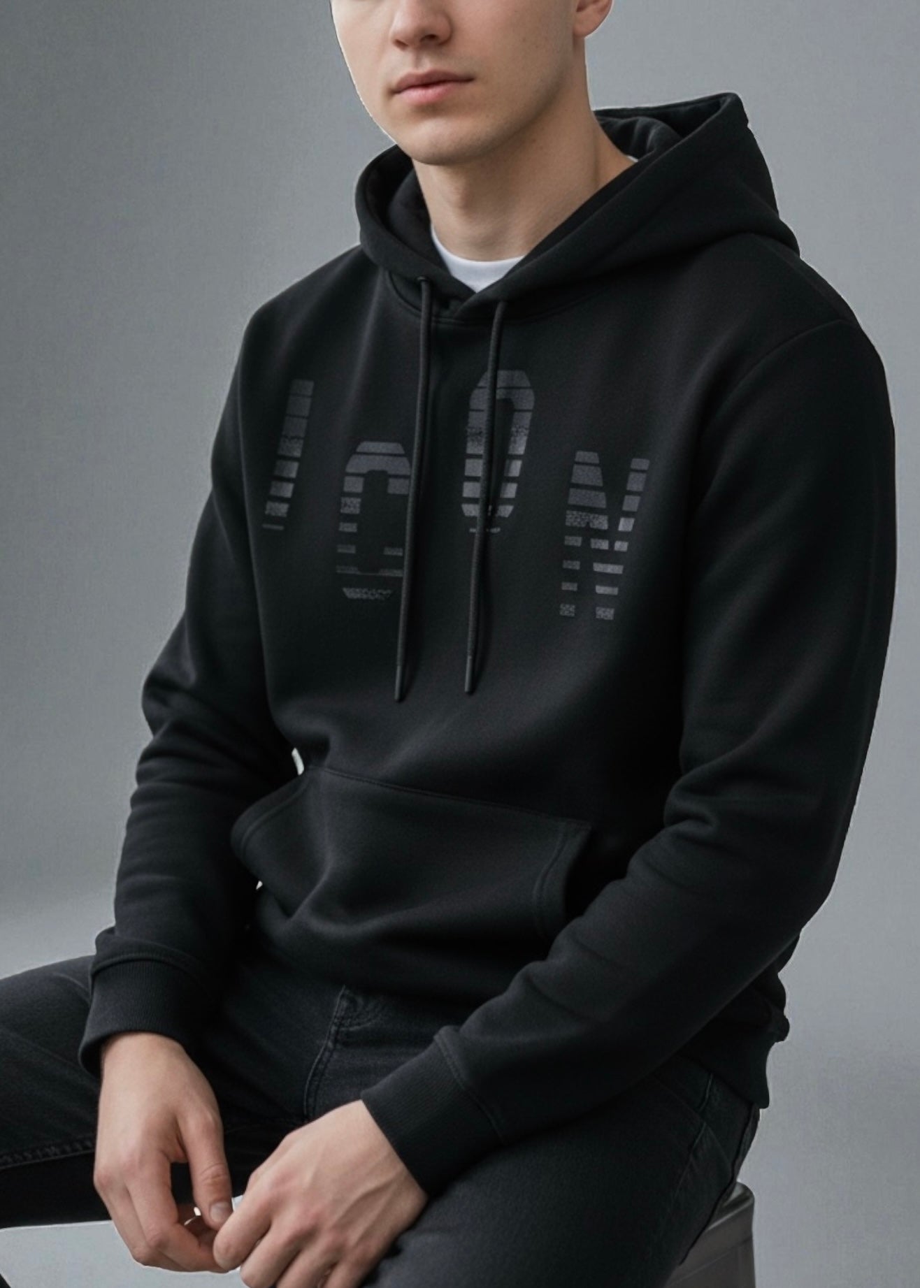 ICON - Felpa con cappuccio uomo