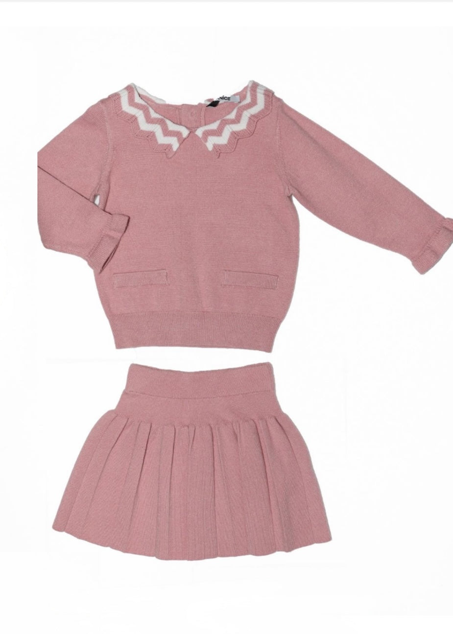 JANICE - SET COMPLETO - Maglioncino e gonna bambina