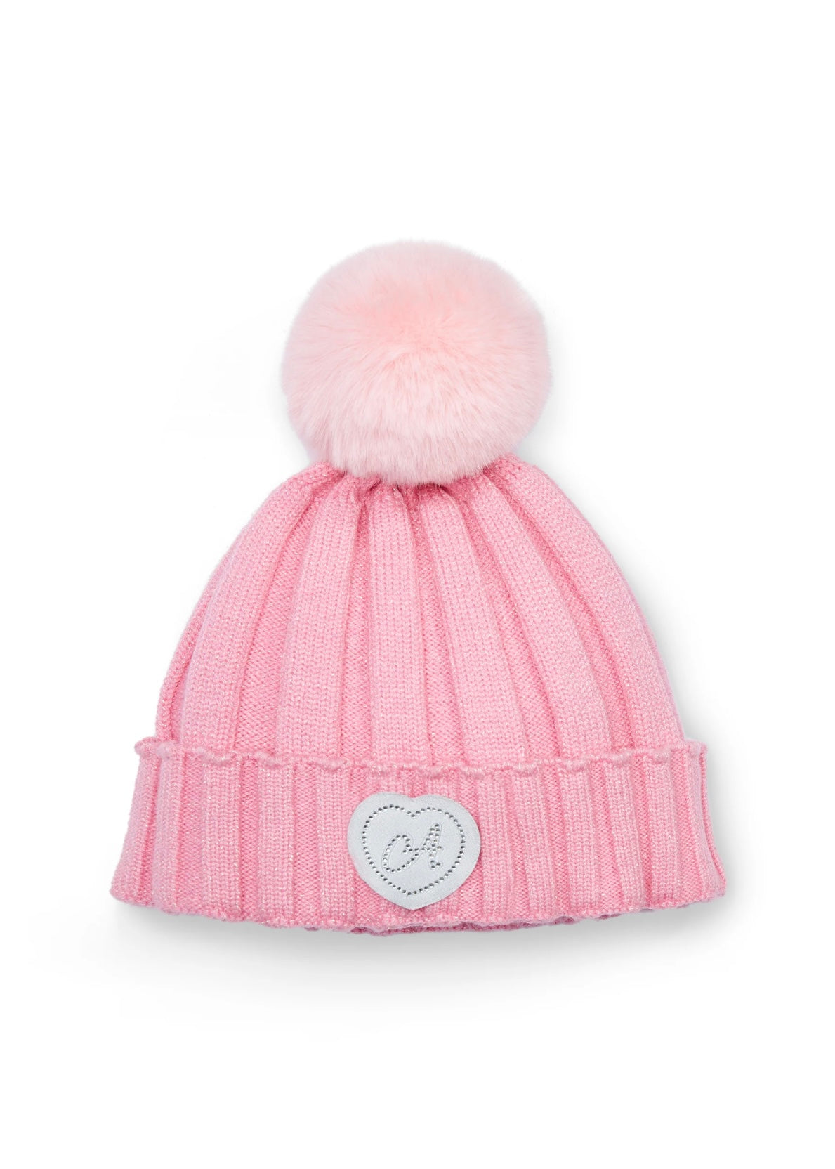 A-DEE - Cappello rosa con pon pon bambina