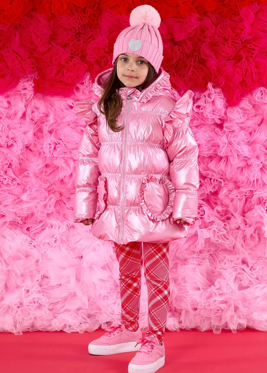 A-DEE - Cappello rosa con pon pon bambina