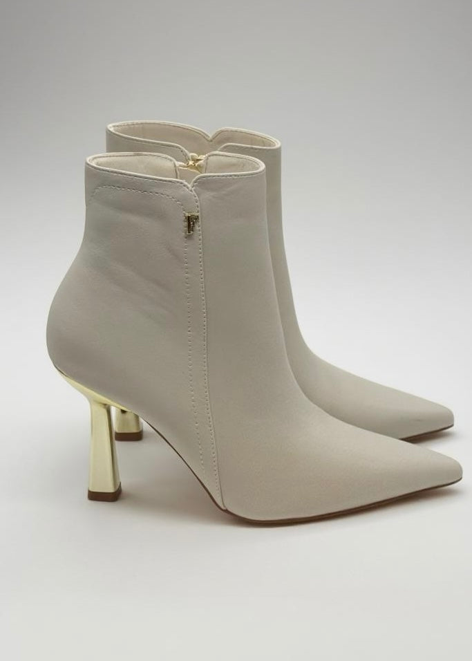 FERRE - Stivaletto con tacco oro placcato donna