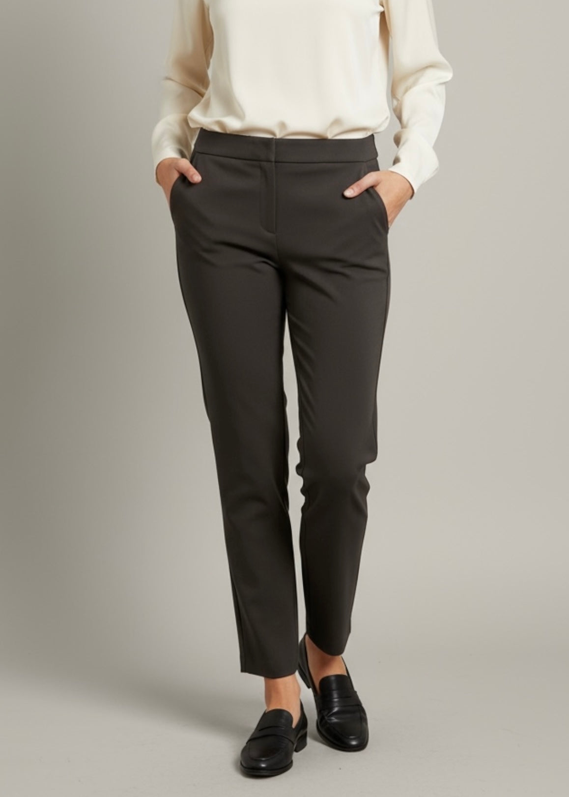 TEE TIME - Pantalone a sigaretta con elastico in vita donna