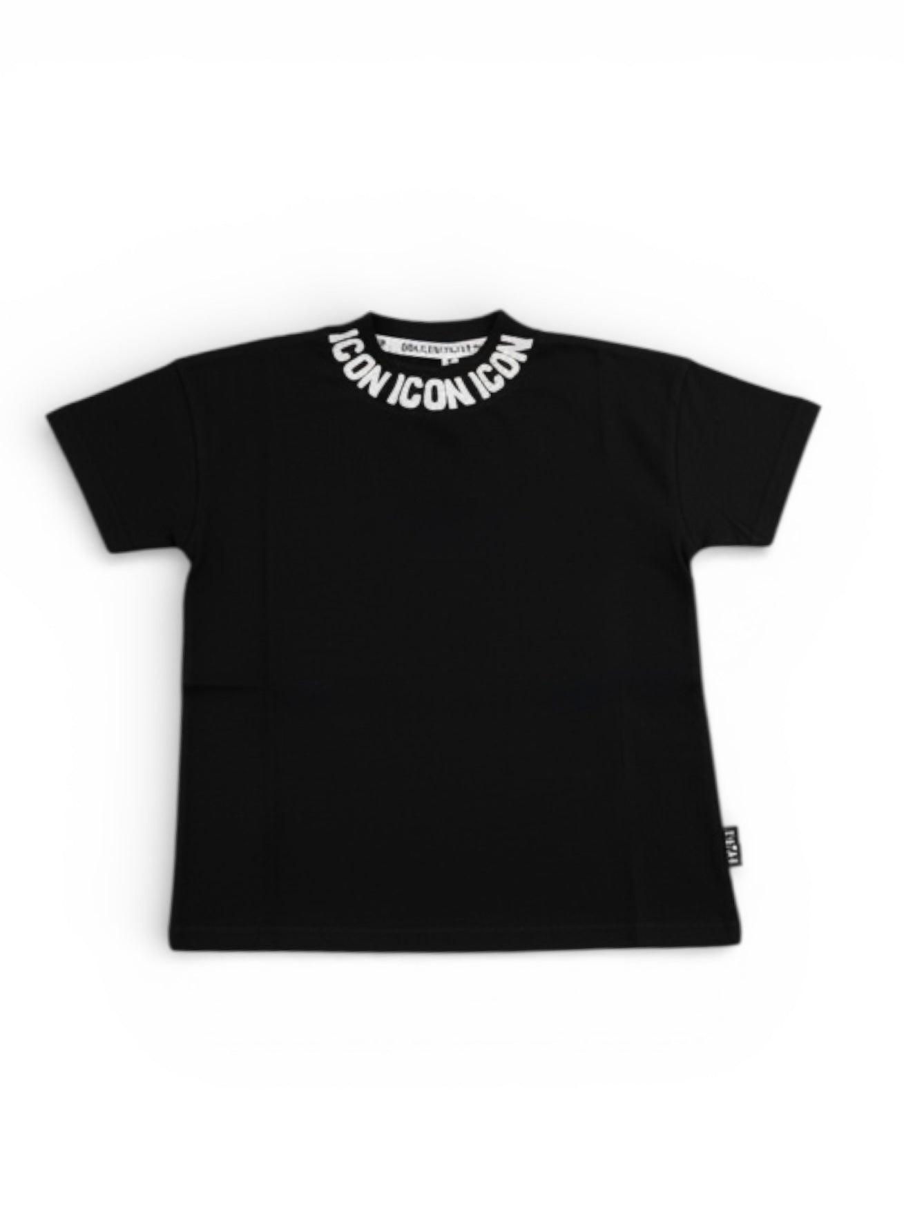 ICON - T-shirt con logo su collo bambino