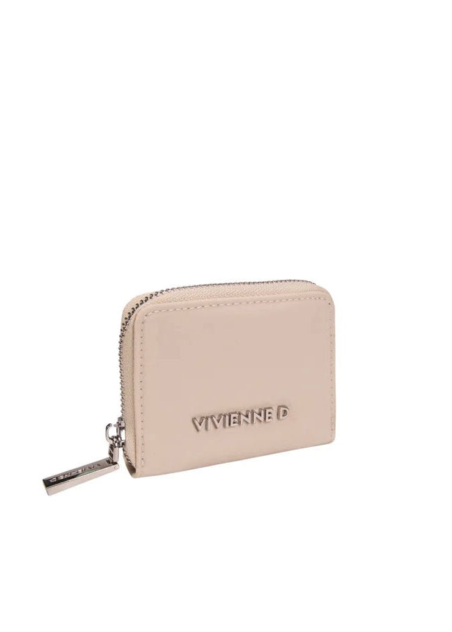 VIVIENNE D - Portatessere NYLON beige