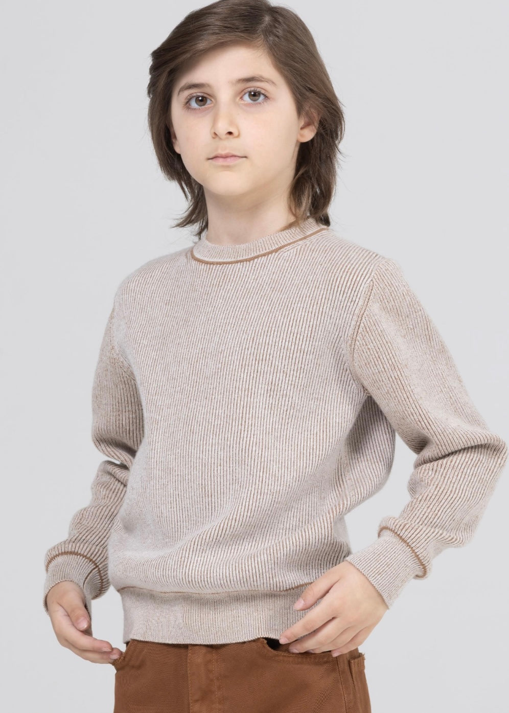 NEVER TOO - Maglia girocollo in lana bambino