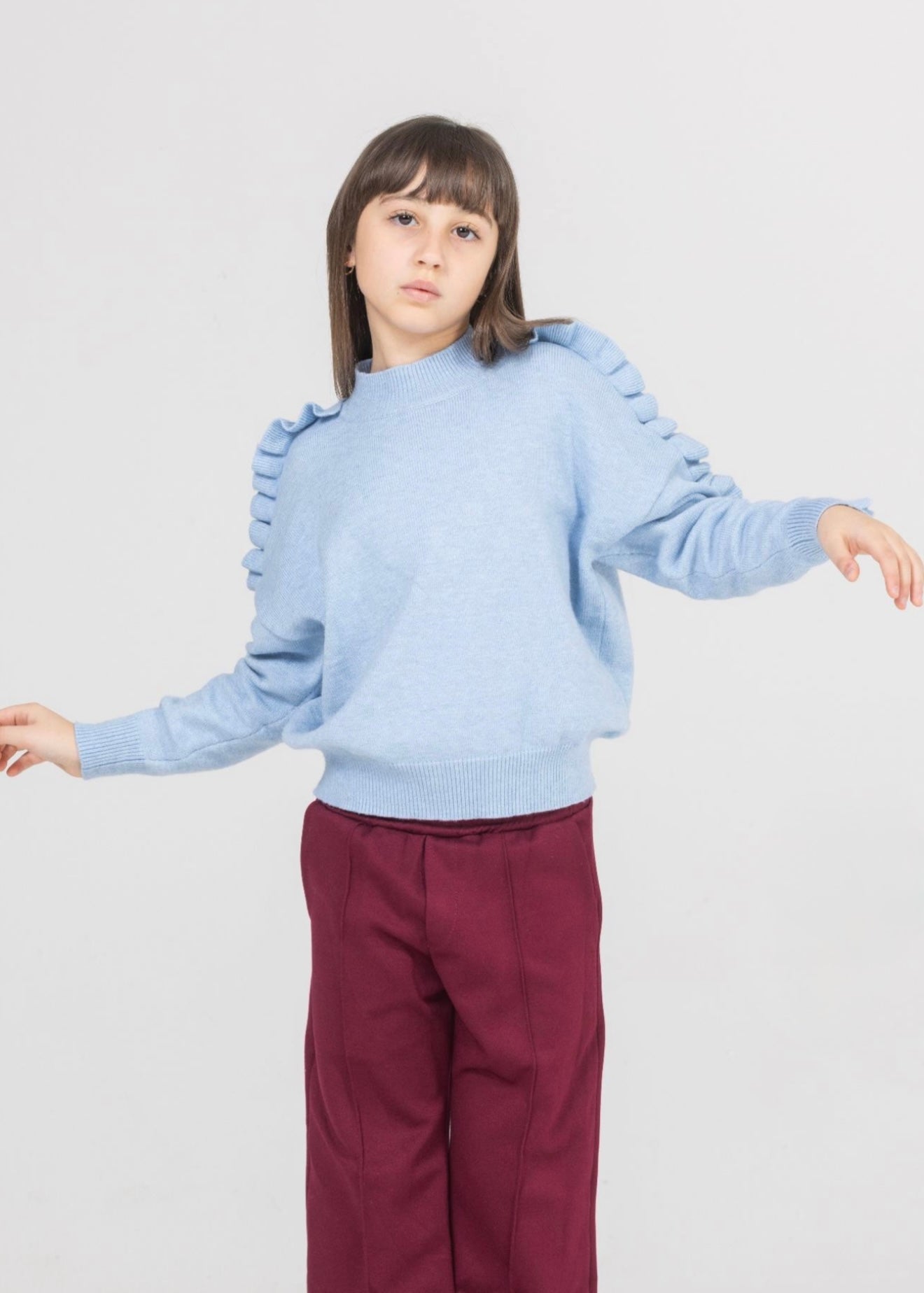 JANICE - Maglioncino con rouge bambina