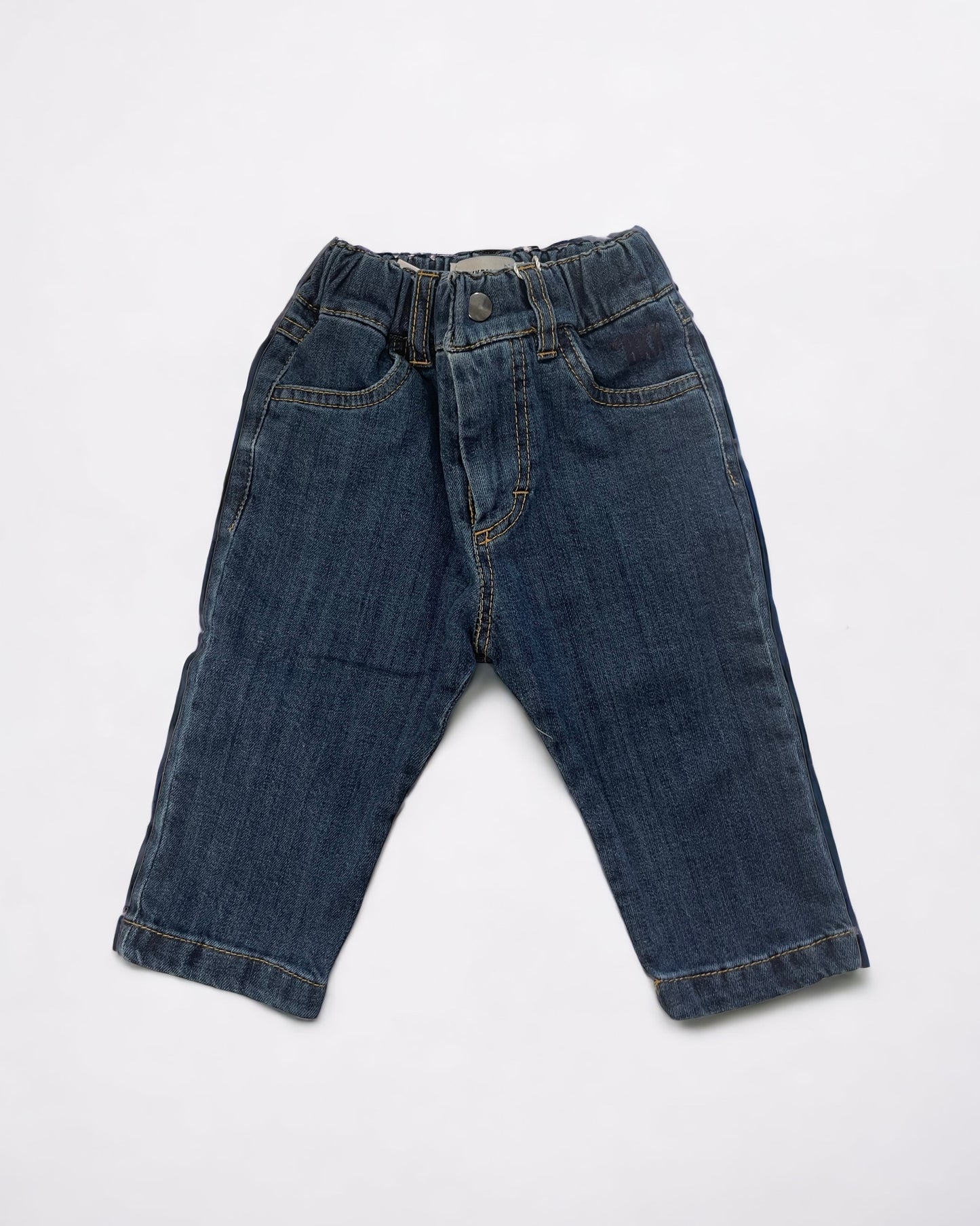 BIKKEMBERGS - Jeans lavaggio scuro neonato