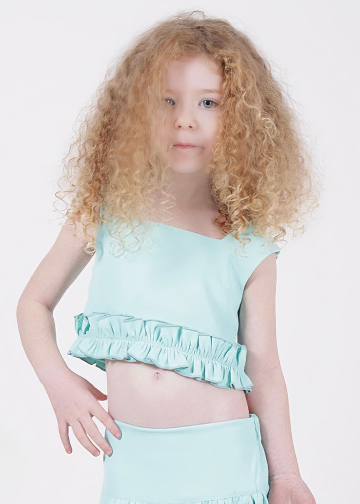 JANICE - Top con volant bambina