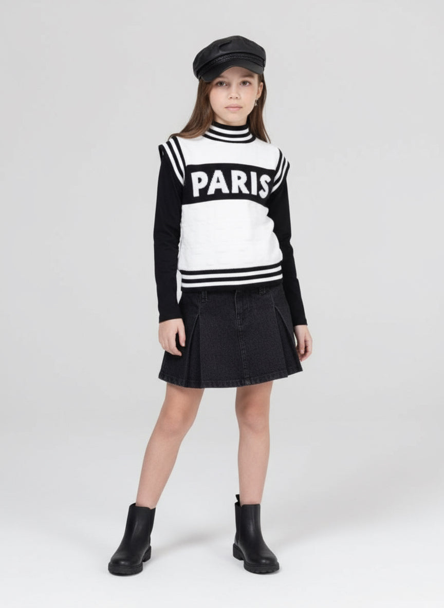 JANICE - Maglia smanicata bambina