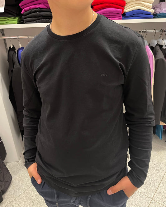 LIU-JO UOMO - T-shirt nera manica lunga