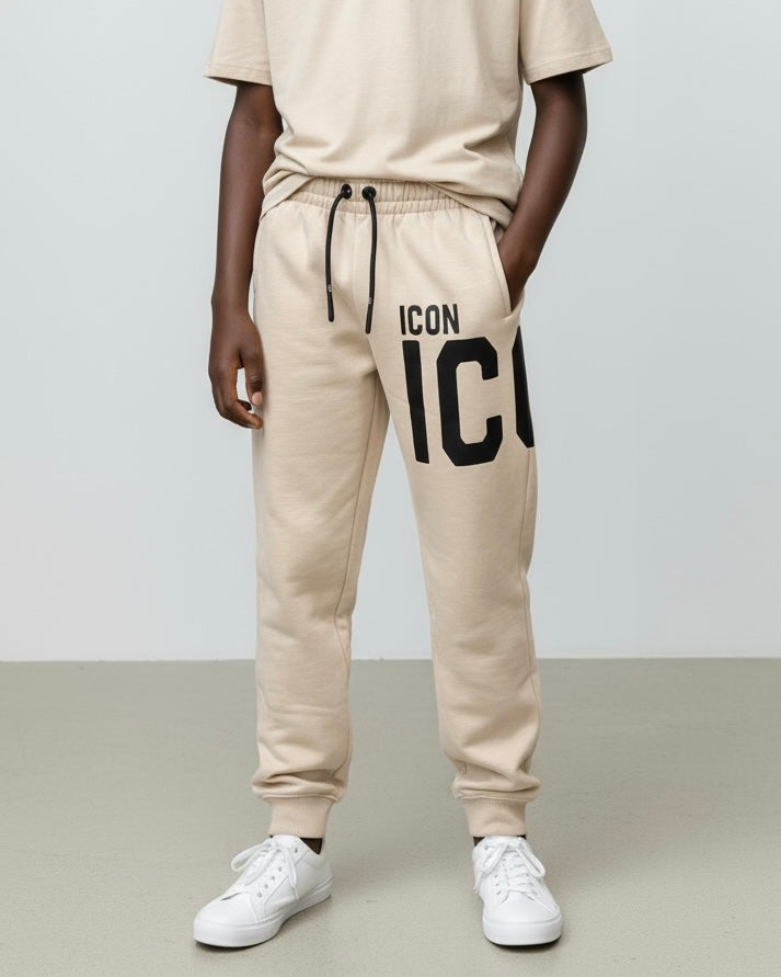 ICON - Pantalone con maxi logo bambino