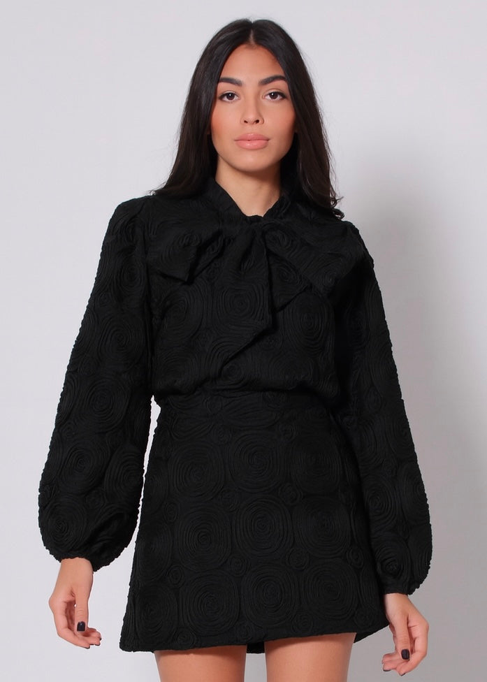 DIGITAL - Blusa con maxi fiocco donna