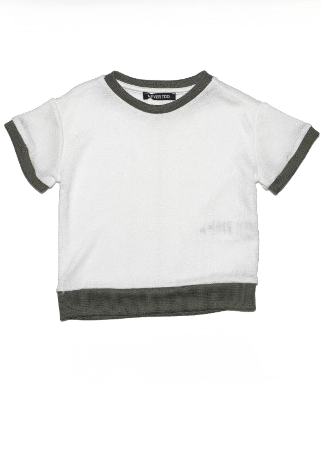 NEVER TOO - T-shirt bicolor neonato - bambino