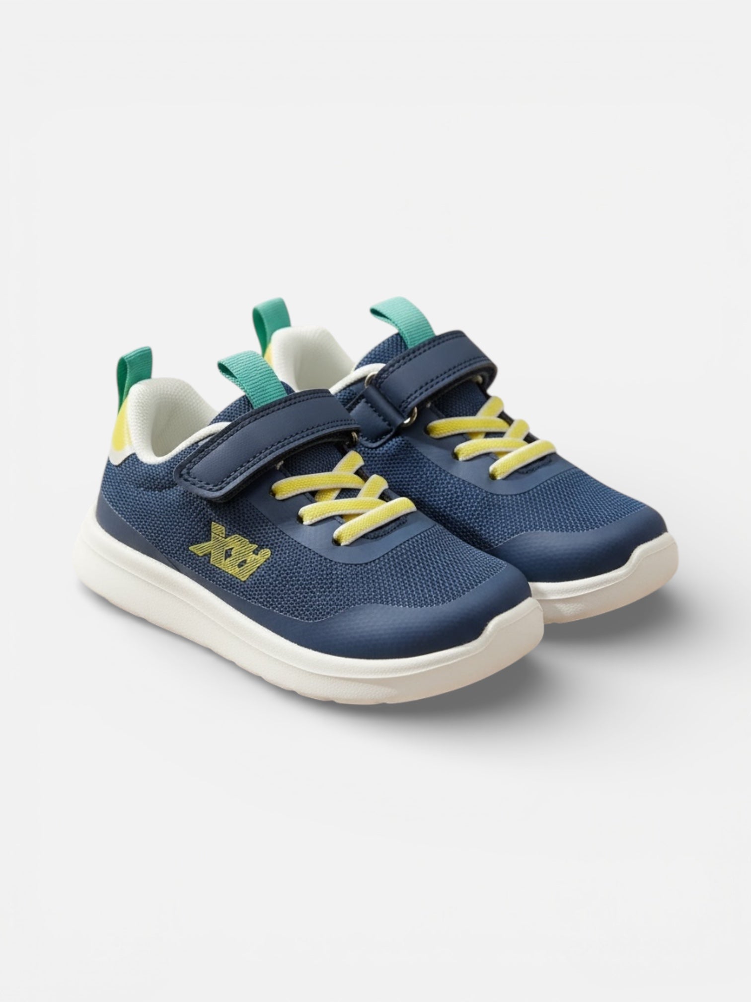 XTI - MEMORY FOAM - Scarpe da ginnastica blu con strappo e lacci elastici bambino