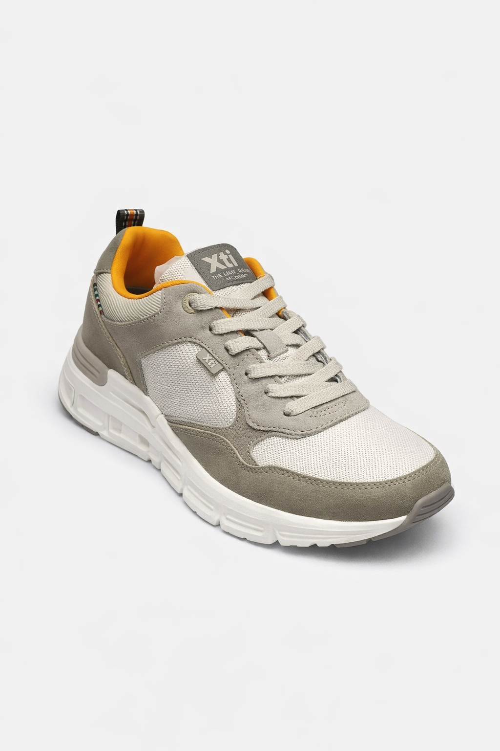 XTI - MEMORY FOAM - Sneakers con dettagli gialli e suola ammortizzata uomo