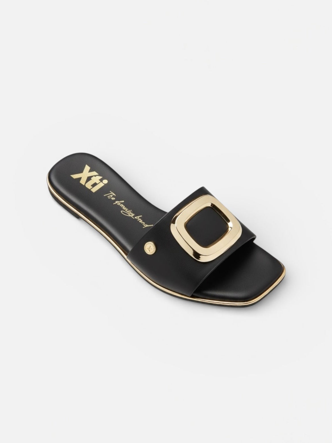 XTI - MEMORY FOAM - Ciabatta con Fibbia Oro Elegante donna