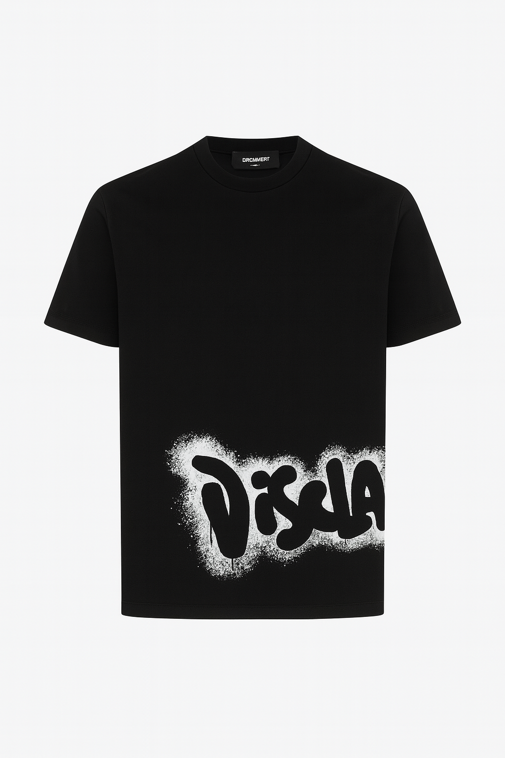 DISCLAIMER - T-shirt con logo spray bambino