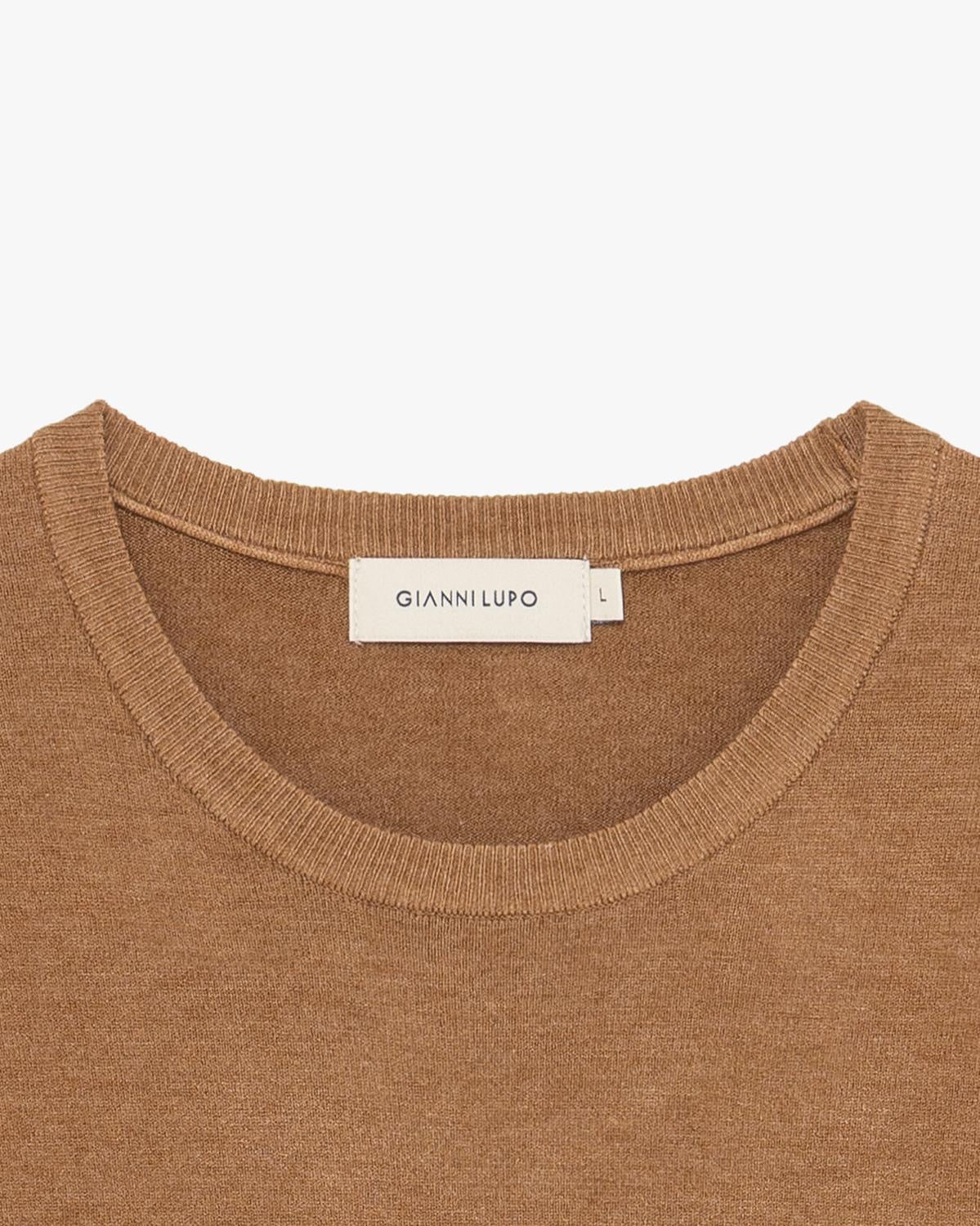 GIANNI LUPO - Maglioncino in lana rasata uomo