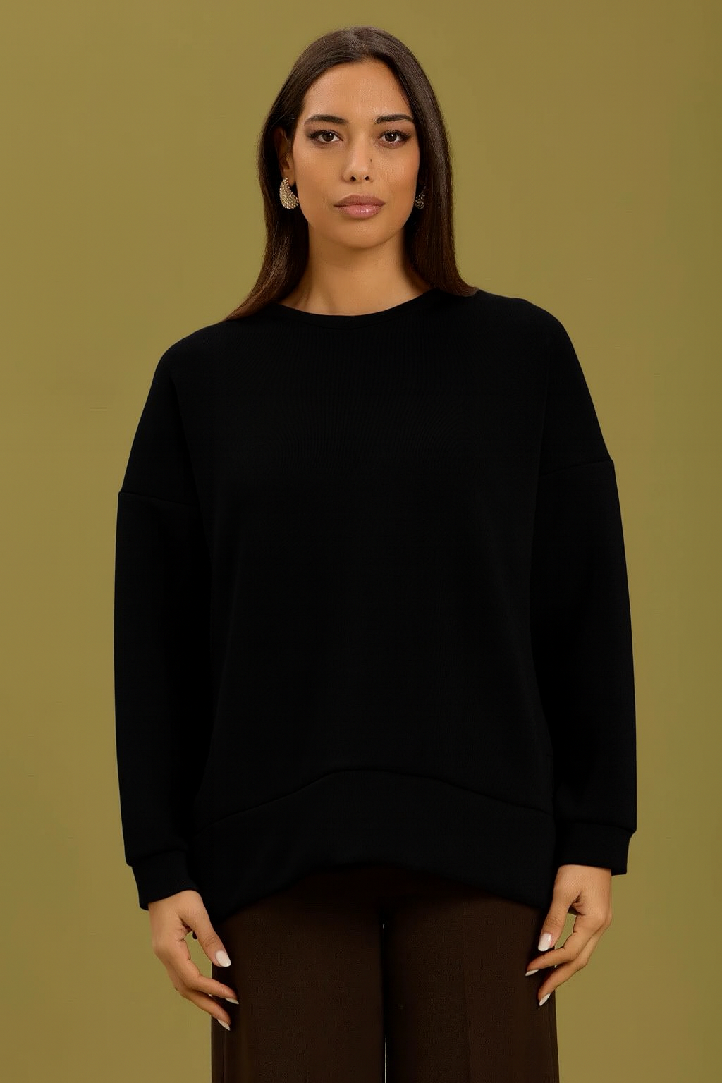 TAKE TWO - Felpa over con spacchi laterali donna