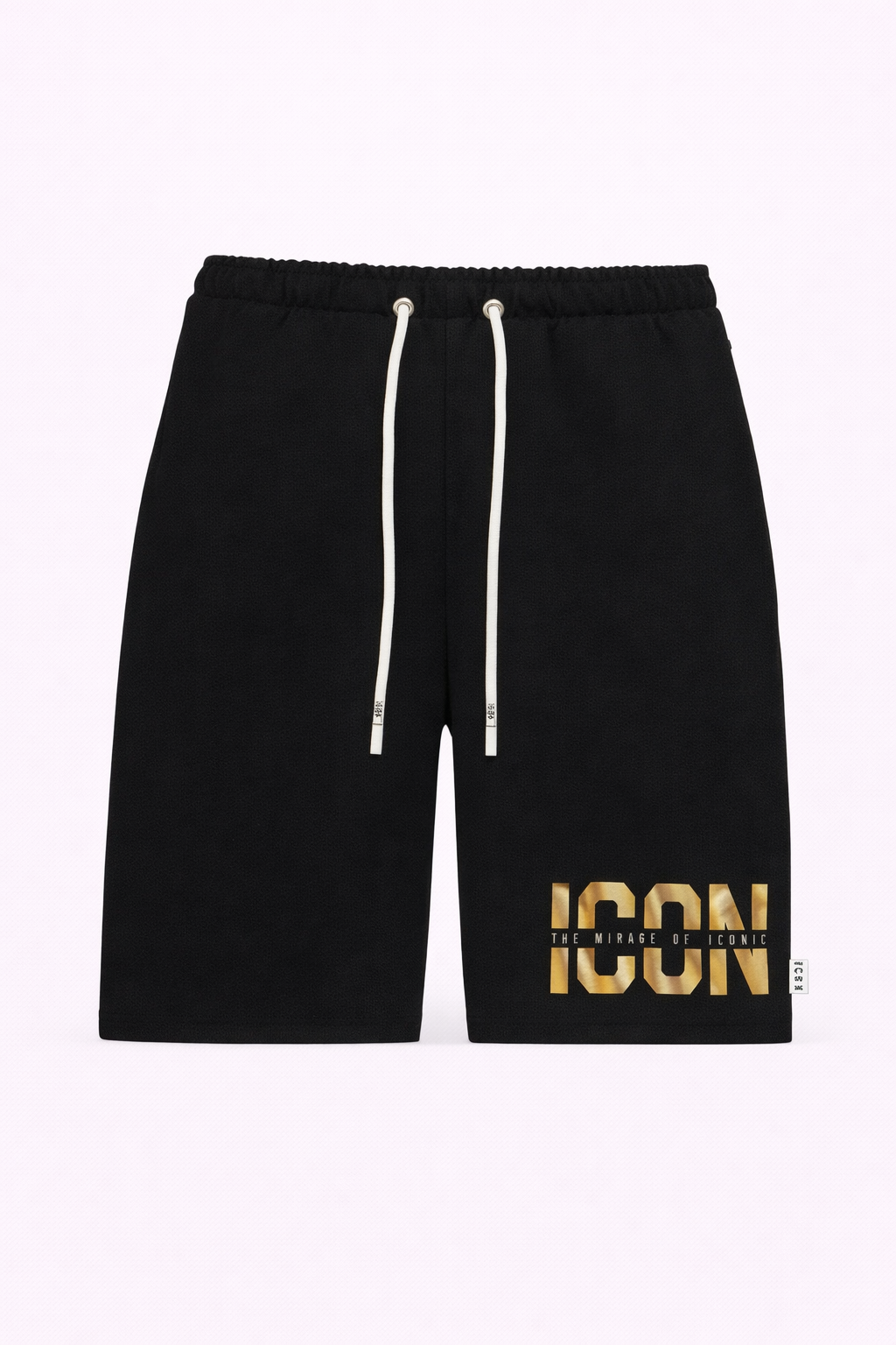ICON - Bermuda con logo oro uomo