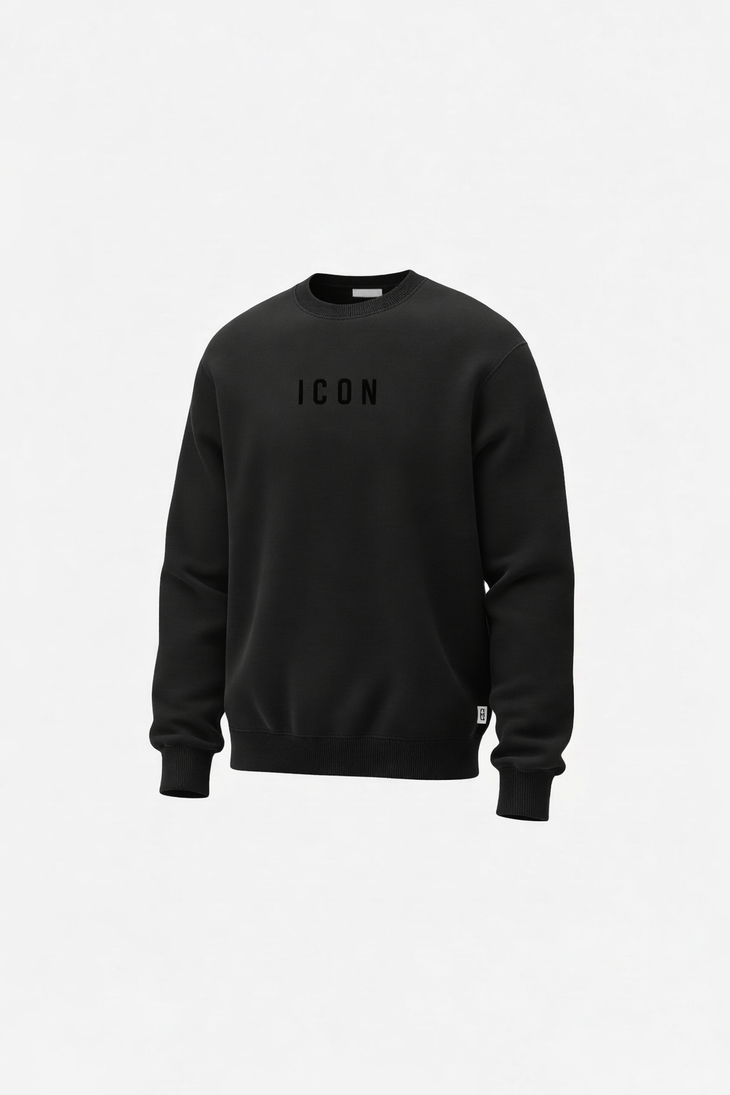 ICON - Felpa girocollo doppio logo uomo